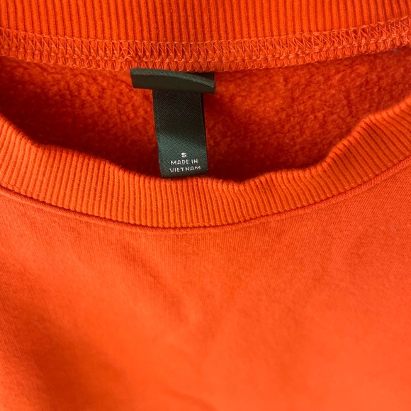 Wild Fable Orange Cropped Crewneck Sweatshirt - Picture 2 of 3